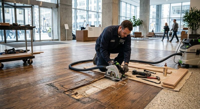 Our team working on Flooring Service projects in Westford, MA
