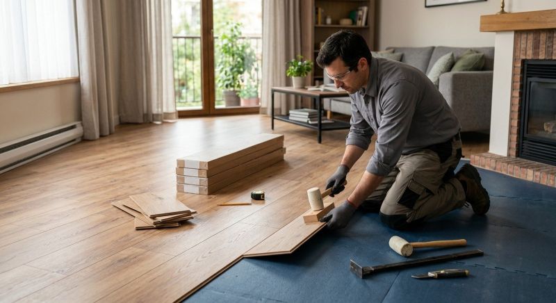 Laminate Floor Replacement in Lunenburg, MA