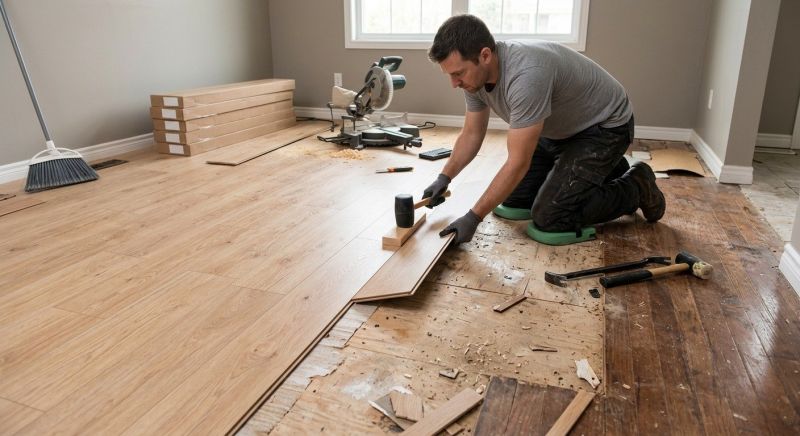 Laminate Floor Replacement in Melrose, MA