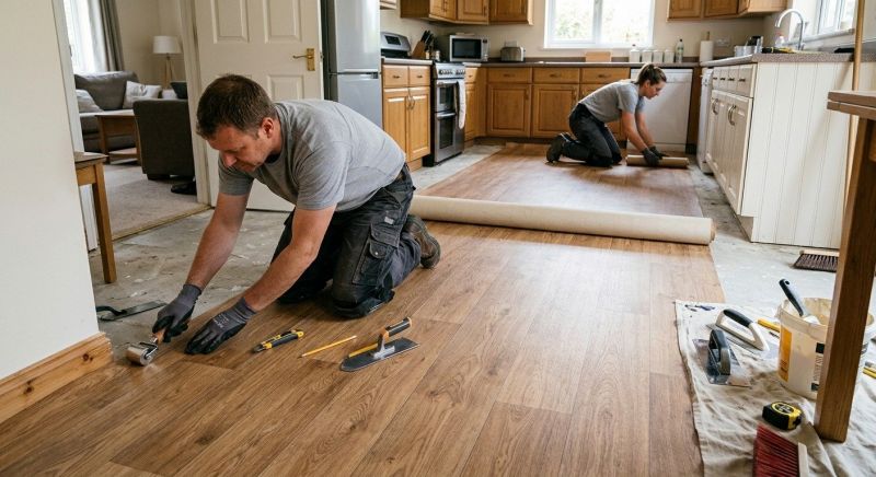 Linoleum Floor Installation in Westford, MA