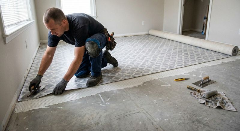 Sheet Flooring Installation in Derry, NH