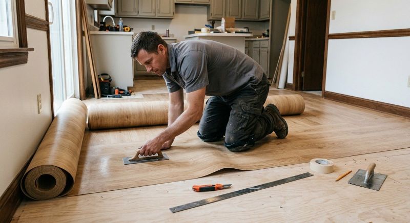 Sheet Flooring Installation in Lowell, MA