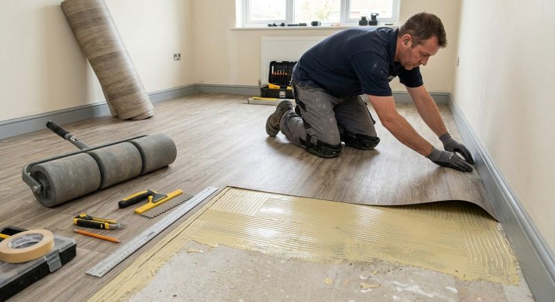 Sheet Vinyl Installation in Burlington, MA