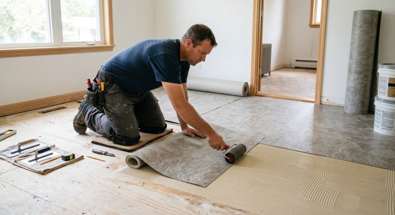 Sheet Vinyl Installation in Hudson, MA