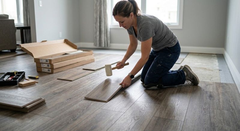 Vinyl Plank Floor Installation in Westford, MA